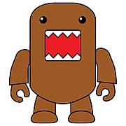 Domo 2-Inch Qee Flocked Classic Brown Figure